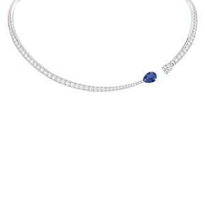 Buy Joséphine Duo Éternel necklace – White gold, sapphire, diamonds