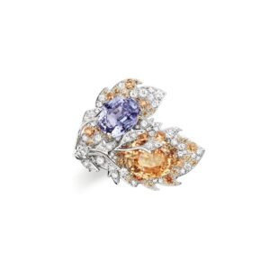 Buy Rhapsodie Transatlantique Ring – White gold, yellow gold, Padparadscha sapphire