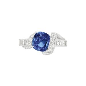 Buy Torsade de Chaumet ring – White gold, sapphire, diamonds