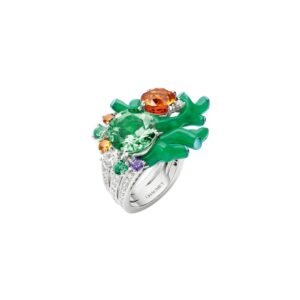 Chaumet Chasse aux Trésors Ring – White gold and titanium, tsavorite garnet