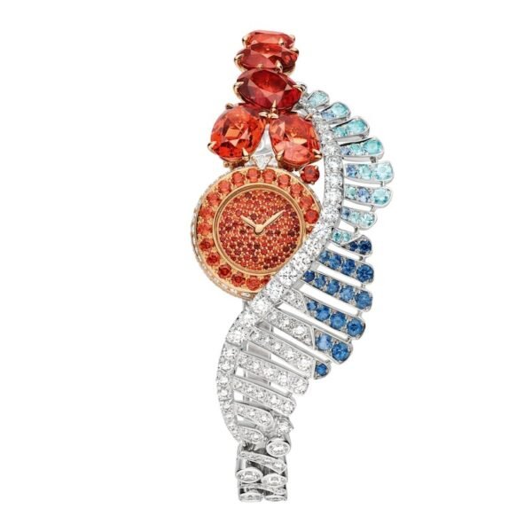 Buy Escales Jewellery Timepiece - White and rose gold, spinels, diamonds, sapphires - Image 2