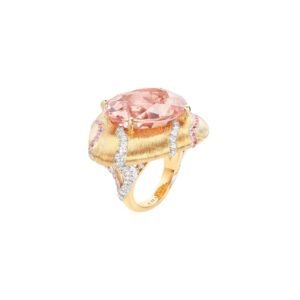 Buy Galets d’Or Ring – Rose and white gold, morganite