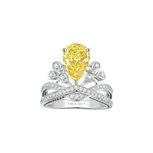 Joséphine Aigrette Impériale 2cts solitaire – Platinum, yellow diamond, diamonds