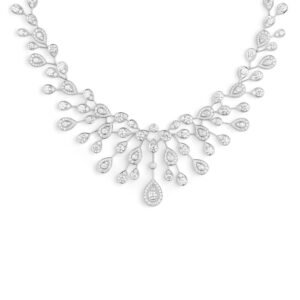 Joséphine Aigrette Impériale necklace – White gold, diamonds