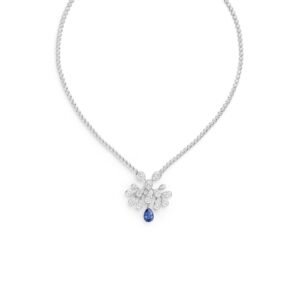 Buy Joséphine Aigrette Impériale pendant – White gold, sapphire, diamonds