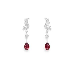 Buy Joséphine Soir de Fête earrings – White gold, rubies, diamonds