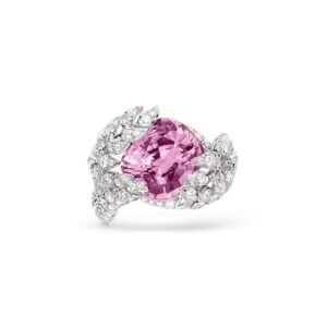 Buy L’Épi de Blé de Chaumet Offrandes ring – White gold, pink sapphire, diamonds