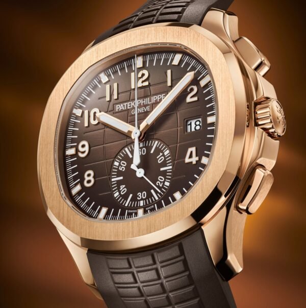 Buy Patek Philippe 5968R-001 Aquanaut Chronograph Rose Gold Brown Dial - Image 6