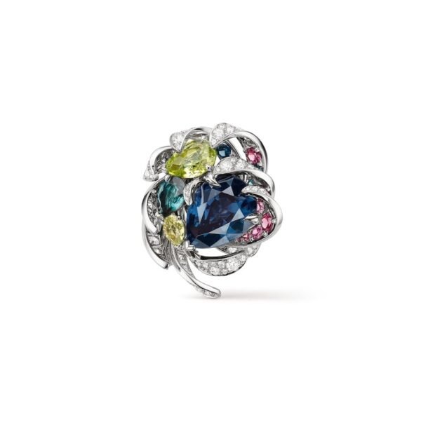 Buy Chaumet Soleil de Minuit Ring - White gold, blue spinel, chrysoberyls, diamonds - Image 2