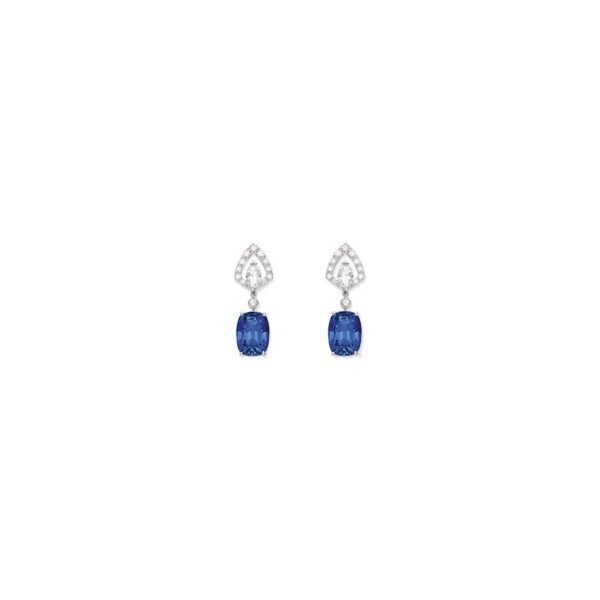 Souveraine de Chaumet earrings - White gold, sapphires, diamonds