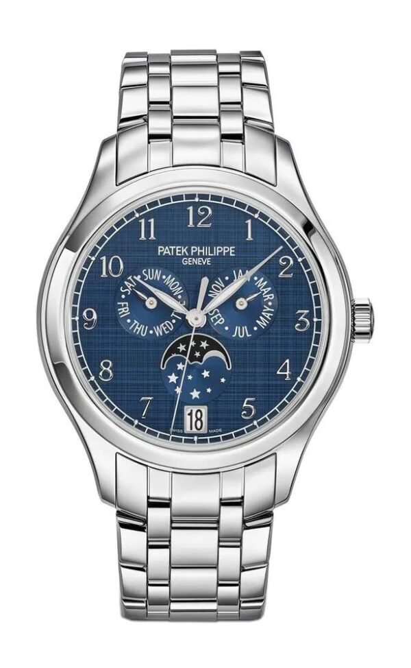 Buy Patek Philippe 4947/1A-001 Complications Annual Calendar Moon Phases Stainless Steel Blue Dial - Image 8