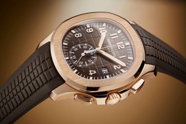 Buy Patek Philippe 5968R-001 Aquanaut Chronograph Rose Gold Brown Dial - Image 2