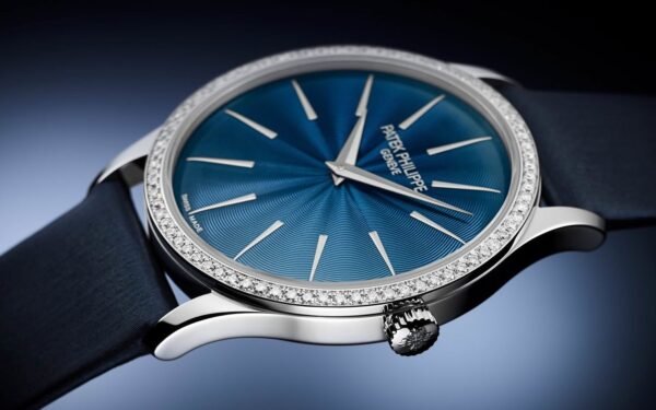 Buy Patek Philippe 4997/200G-001 Calatrava Ladies Joaillerie White Gold Blue Dial - Image 2