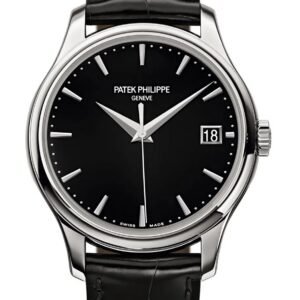 Buy Patek Philippe 5227G-010 Calatrava Date Sweep Seconds White Gold Black Dial