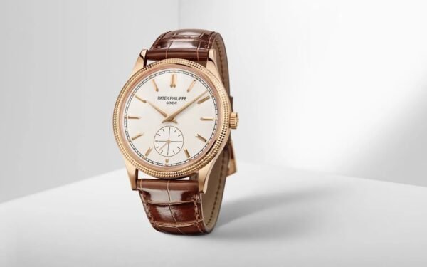 Buy Patek Philippe 6119R-001 Calatrava "Clous de Paris" Rose Gold Hobnail BezelSilver Dial - Image 9