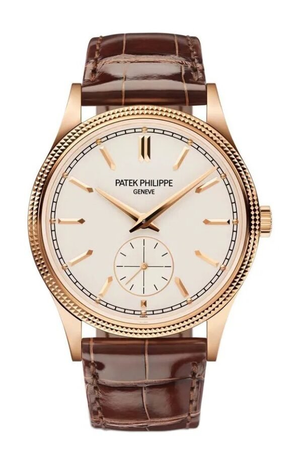 Buy Patek Philippe 6119R-001 Calatrava "Clous de Paris" Rose Gold Hobnail BezelSilver Dial - Image 6