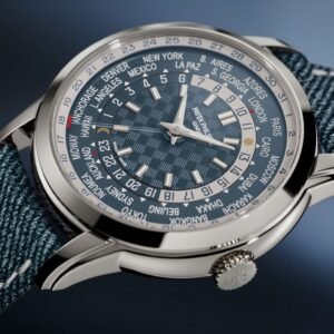 Buy Patek Philippe 5330G-001 Complications World Time Date White Gold Blue-Gray Dial