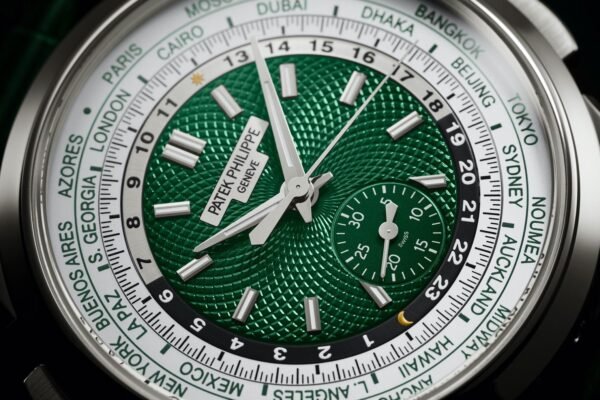 Buy Patek Philippe 5930P-001 Complications World Time Flyback Chronograph Platinum Green Dial - Image 5