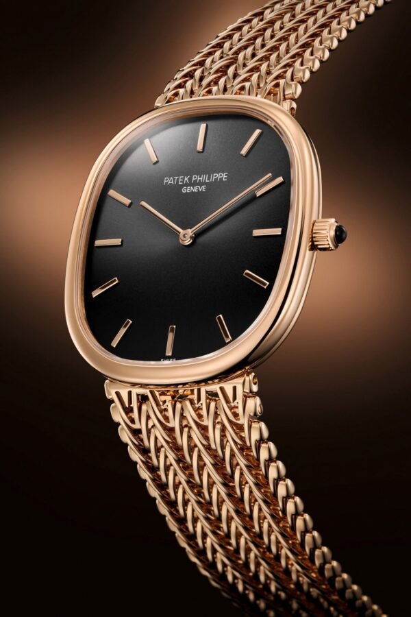 Buy Patek Philippe 5738/1R-001 Golden Ellipse Rose Gold Black Dial Bracelet - Image 5