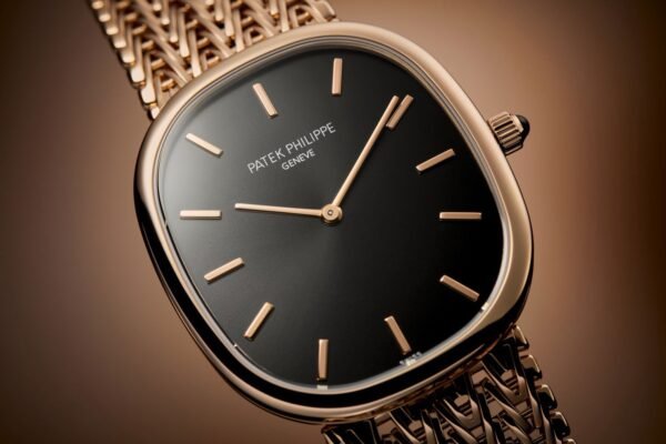 Buy Patek Philippe 5738/1R-001 Golden Ellipse Rose Gold Black Dial Bracelet - Image 2