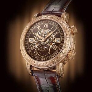 Buy Patek Philippe 6002R-001 Grand Complications Sky Moon Tourbillon Rose Gold Brown Enamel Dial