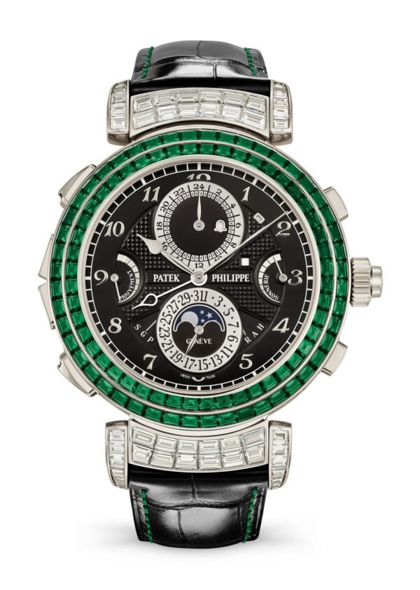 Buy Patek Philippe 6300/403G-001 Grand Complications Grandmaster Chime Haute Joaillerie White Gold Set With Emeralds Diamonds - BRAND NEW - Image 11