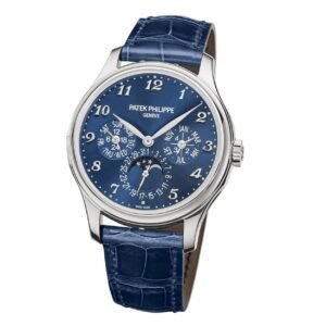 Buy Patek Philippe 5327G-001 Grand Complications Perpetual Calendar White Gold Royal Blue Sunburst Dial 39mm