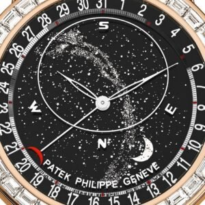 Buy Patek Philippe 6104R-001 Grand Complications Celestial Moon Age Rose Gold Black Sky Chart Dial 44mm Diamond Bezel