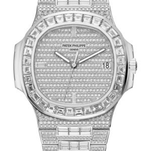 Buy Patek Philippe 5719/10G-010 Nautilus Date Sweep Seconds White Gold/Diamonds Dial & Bezel