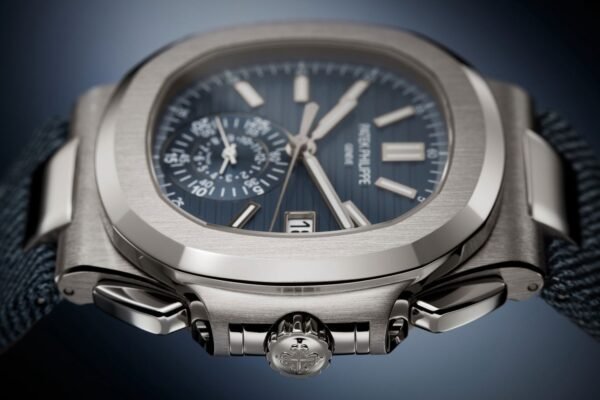 Buy Patek Philippe 5980/60G-001 Nautilus Chronograph White Gold Blue-Gray Dial - Image 3