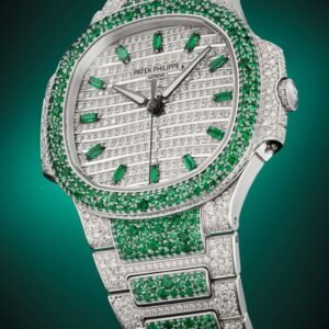 Buy Patek Philippe 7118/1453G-001 Nautilus Haute Joaillerie White Gold Set With Emeralds & Diamonds – BRAND NEW