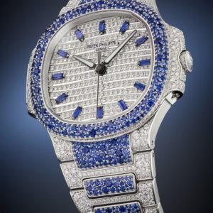 Buy Patek Philippe 7118/1451G-001 Nautilus Haute Joaillerie White Gold Set With Sapphires & Diamonds – BRAND NEW