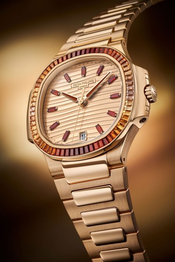 Buy Patek Philippe 7118/1300R-001 Nautilus Ladies Rose Gold Gemset Bezel