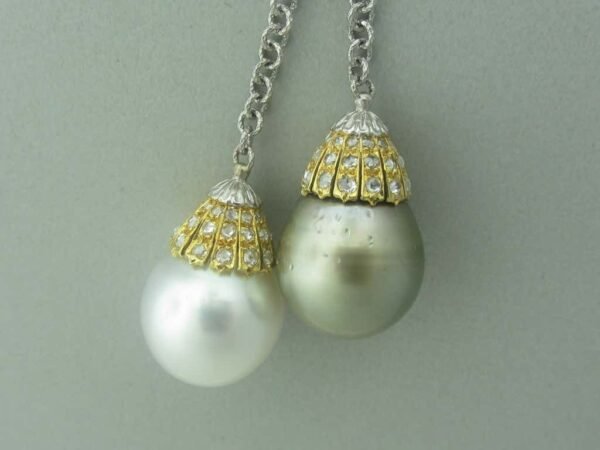 Buccellati South Sea Pearl Diamond Lariat - Image 3