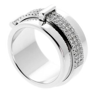 Asprey Diamond Cocktail White Gold Ring