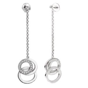 Audemars Piguet Millenary Diamond White Gold Drop Earrings