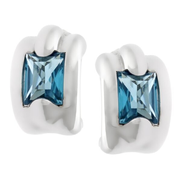 Piguet Topaz 18k White Gold Earrin