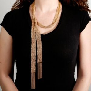 Boucheron Delilah Gold Scarf Necklace