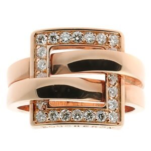 Boucheron Diamond Rose Gold Ring