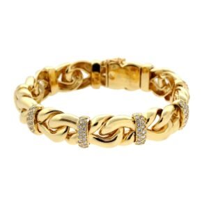 Boucheron Gold Diamond Chain Brace