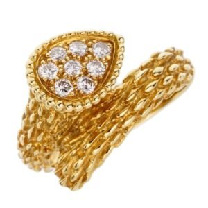 Boucheron Serpent Boheme Yellow Gold Diamond Ring