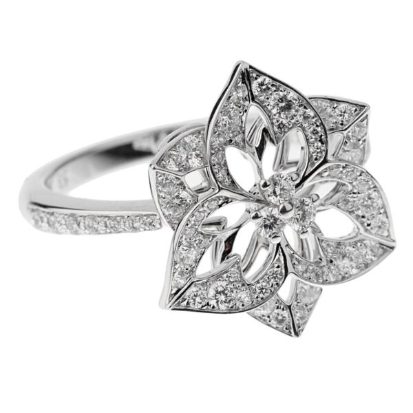 Flower Diamond White Gold Cocktail