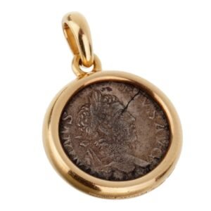 Bulgari Ancient Coin Gold Pendant