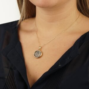 Bulgari Ancient Coin Gold Pendant Necklace