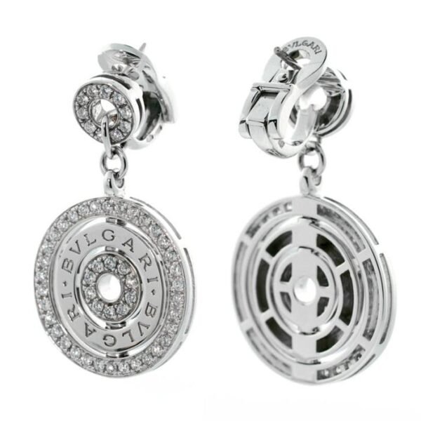 Bulgari Astrale Diamond White Gold Earrings - Image 2