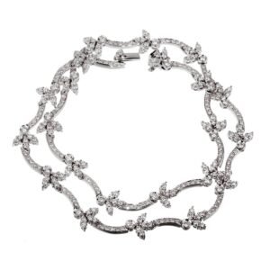 Bulgari Diamond Tennis White Gold Necklace