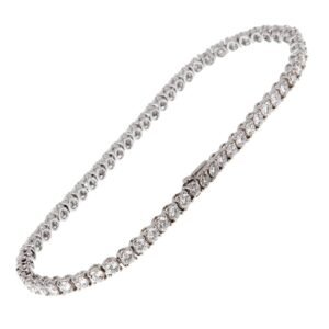 Bulgari Griffe Diamond Tennis White Gold Bracelet