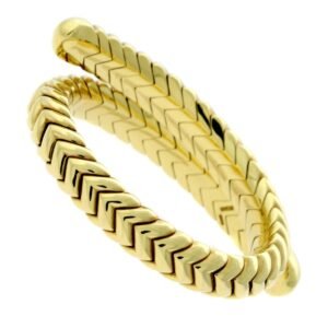 Bulgari Spiga Gold Wrap Bracelet