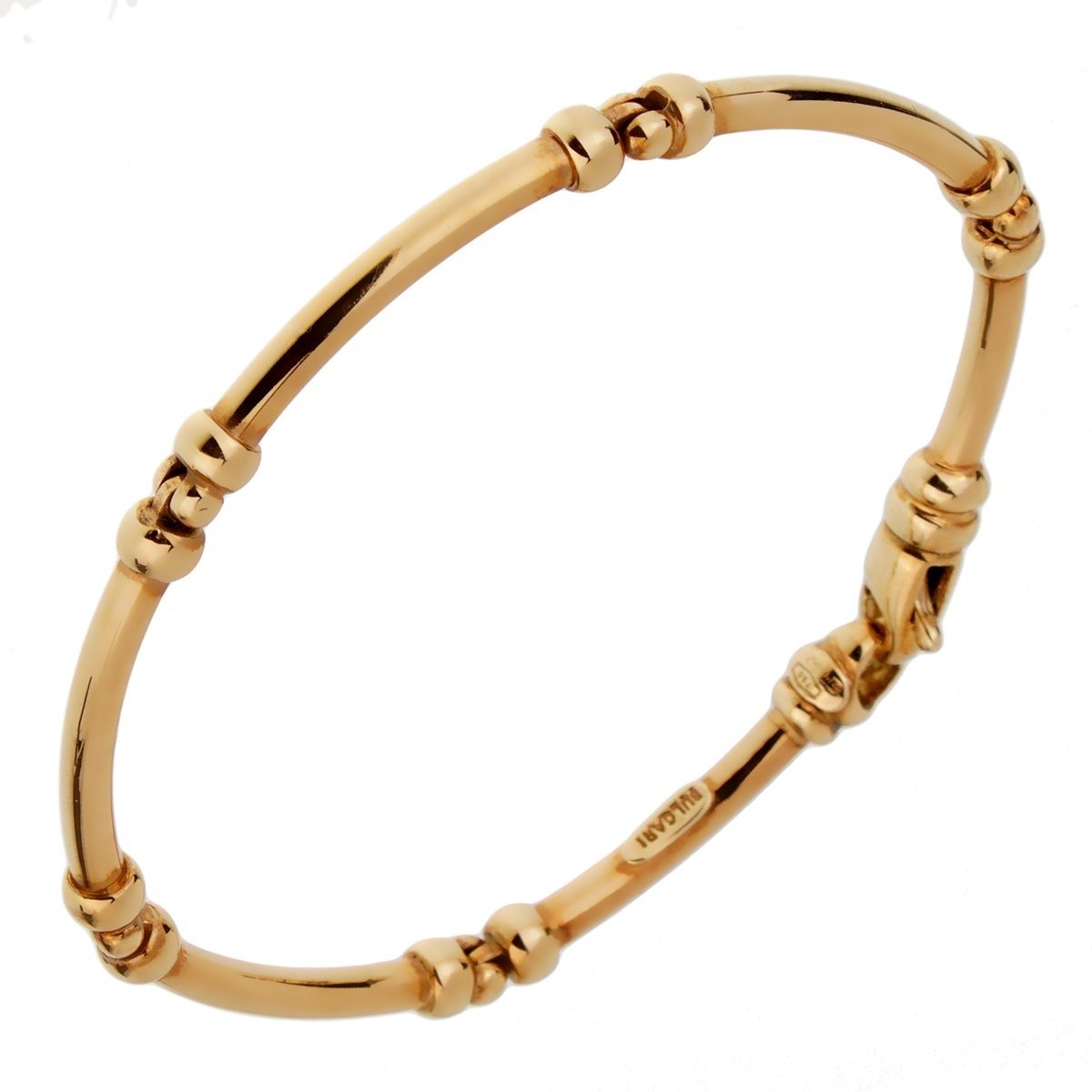 Bulgari Vintage Gold Tube Bracelet