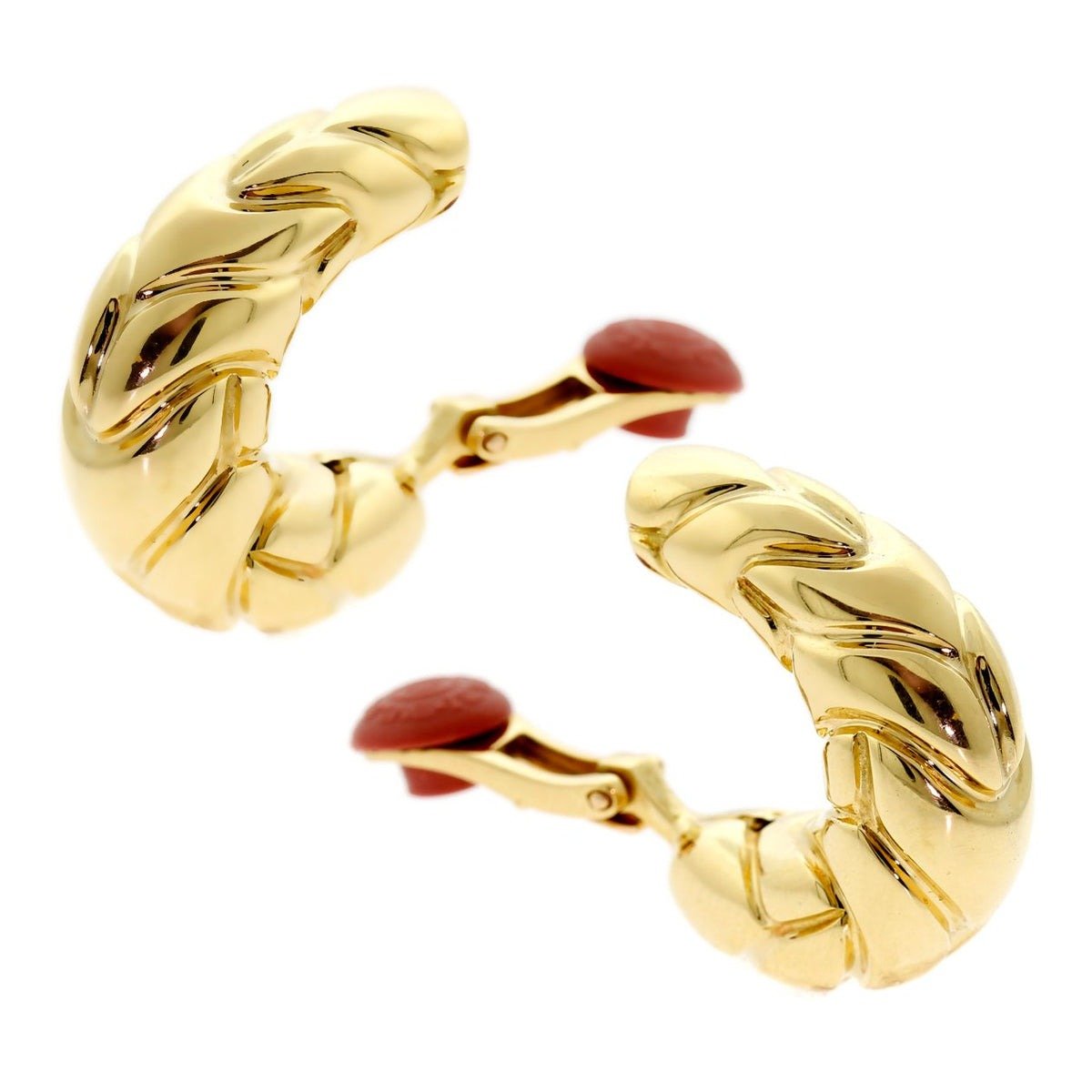 Bulgari Vintage Yellow Gold Hoop E